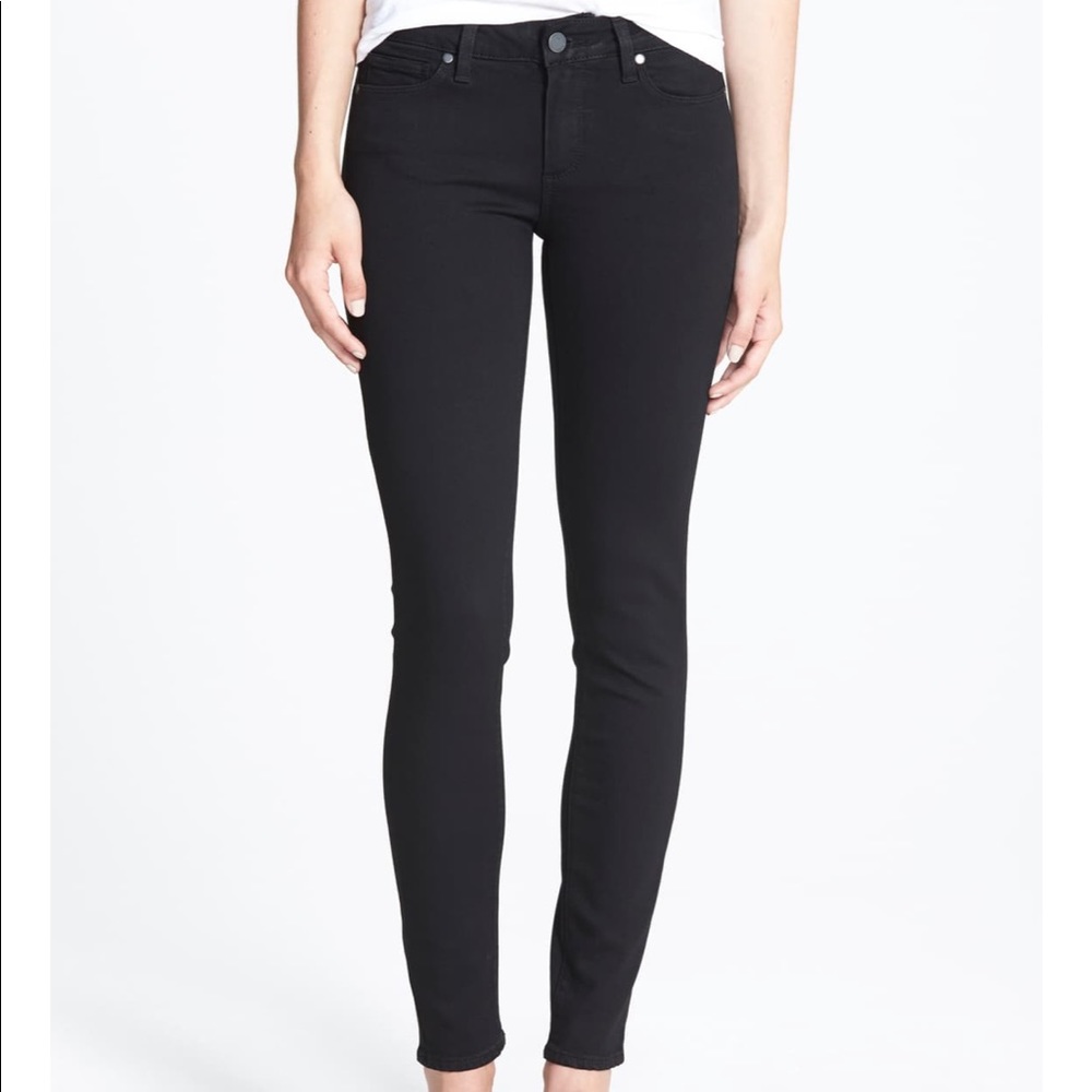 PAIGE BLACK SKINNY JEANS